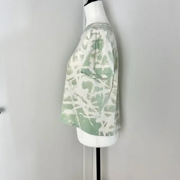 ✨Upcycled | NastyGal | Relaxed Honey Graphic T Shirt | Small Mint Green - Picture 8 of 12